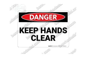 Danger - Keep Hands Clear Sign