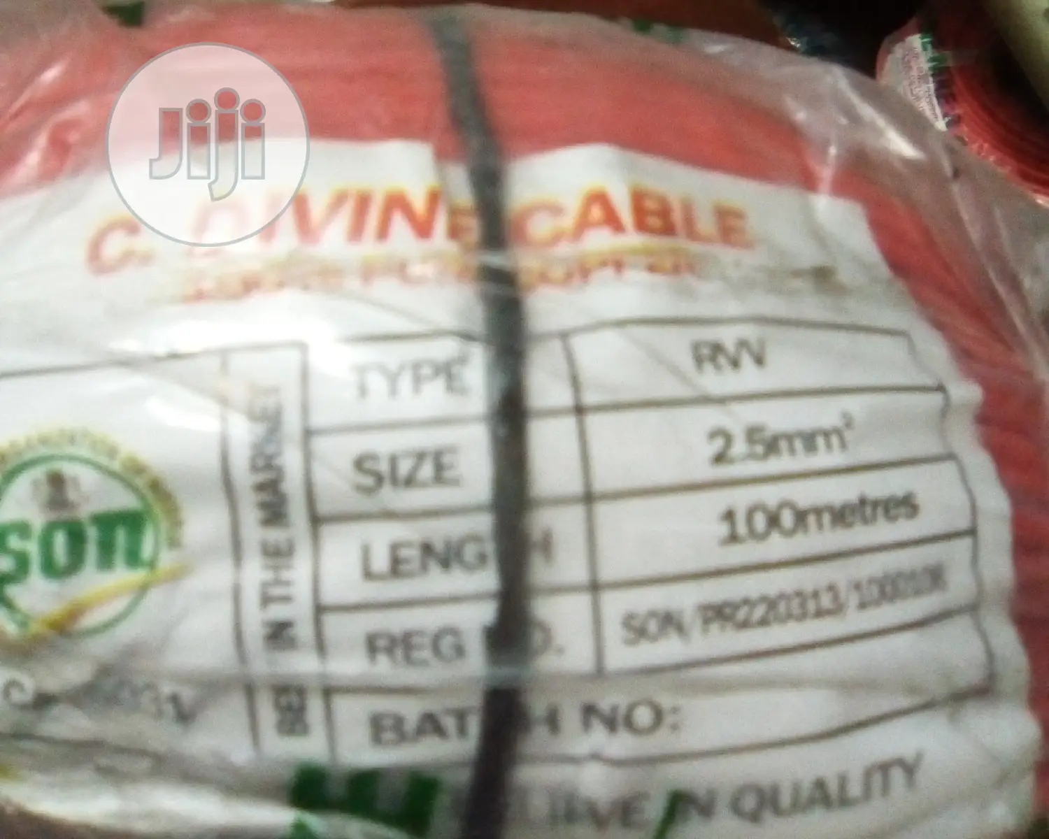 C Divine 2.5mm Single Cables Nig STD