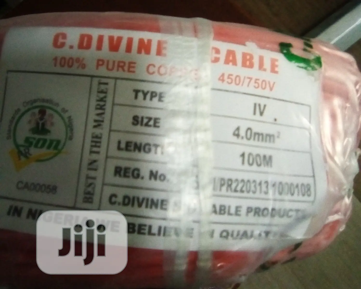 C Divine 4.0mm Single Cables Nig STD