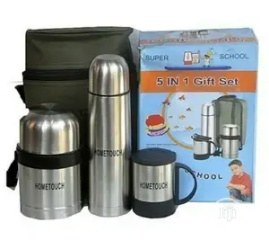 Home Touch Stainless Steel Food Flask Set - 5 in 1