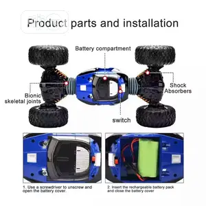 Remote Control Car One-Button Deformation