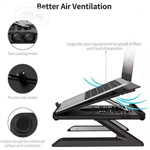 Desktop Stand With Cooling Fan Bed Laptop