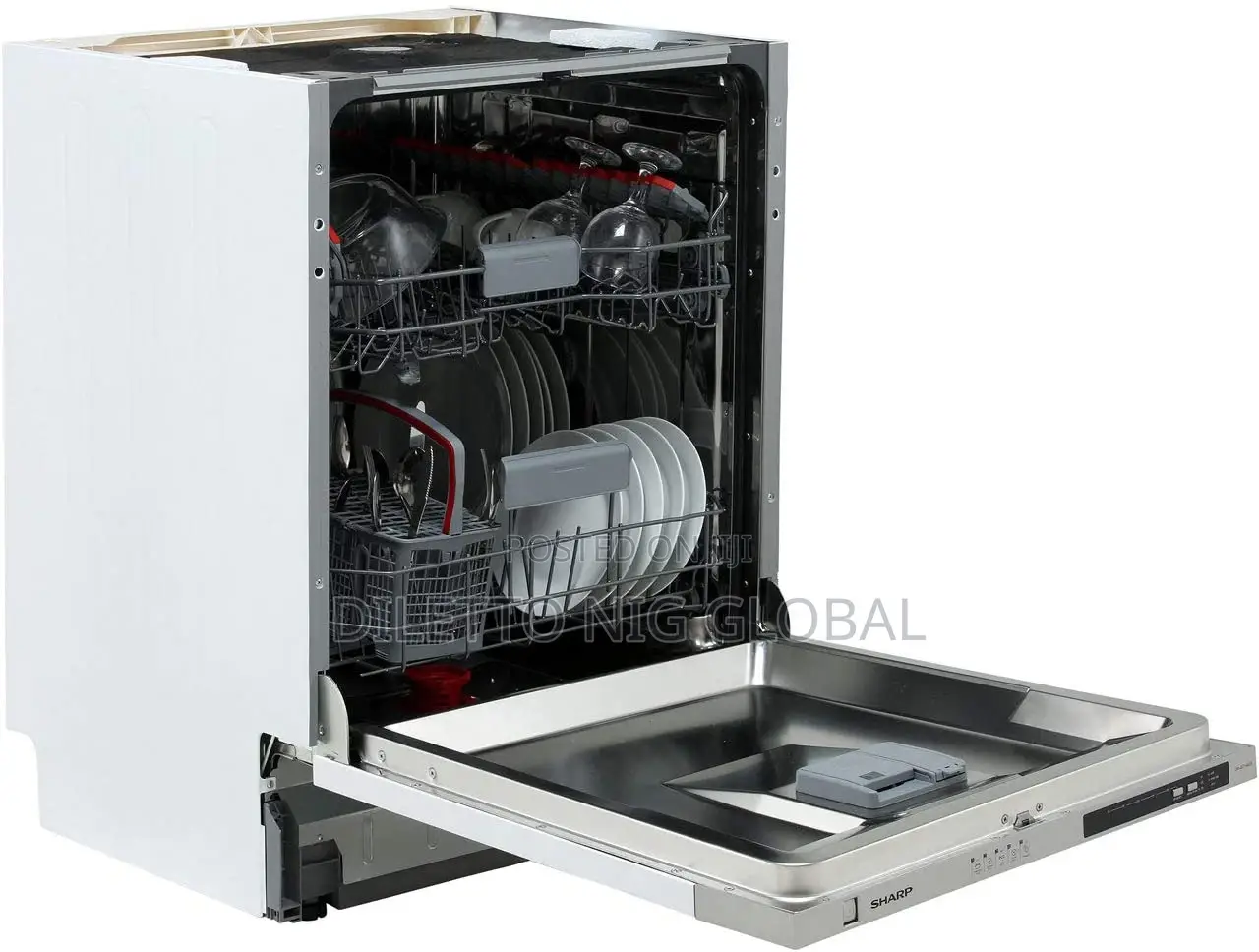 Sharp Qw-D21492x Inbuilt Built in Dishwasher