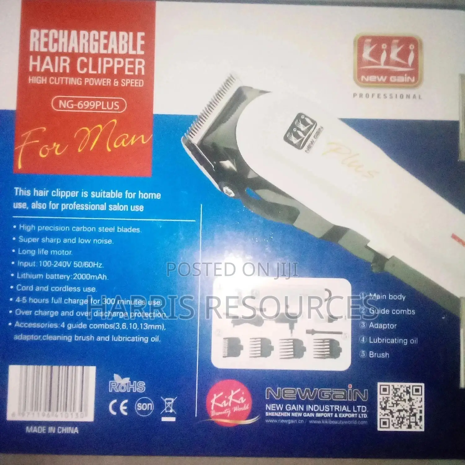 Kiki Rechargeable Cordless Clipper