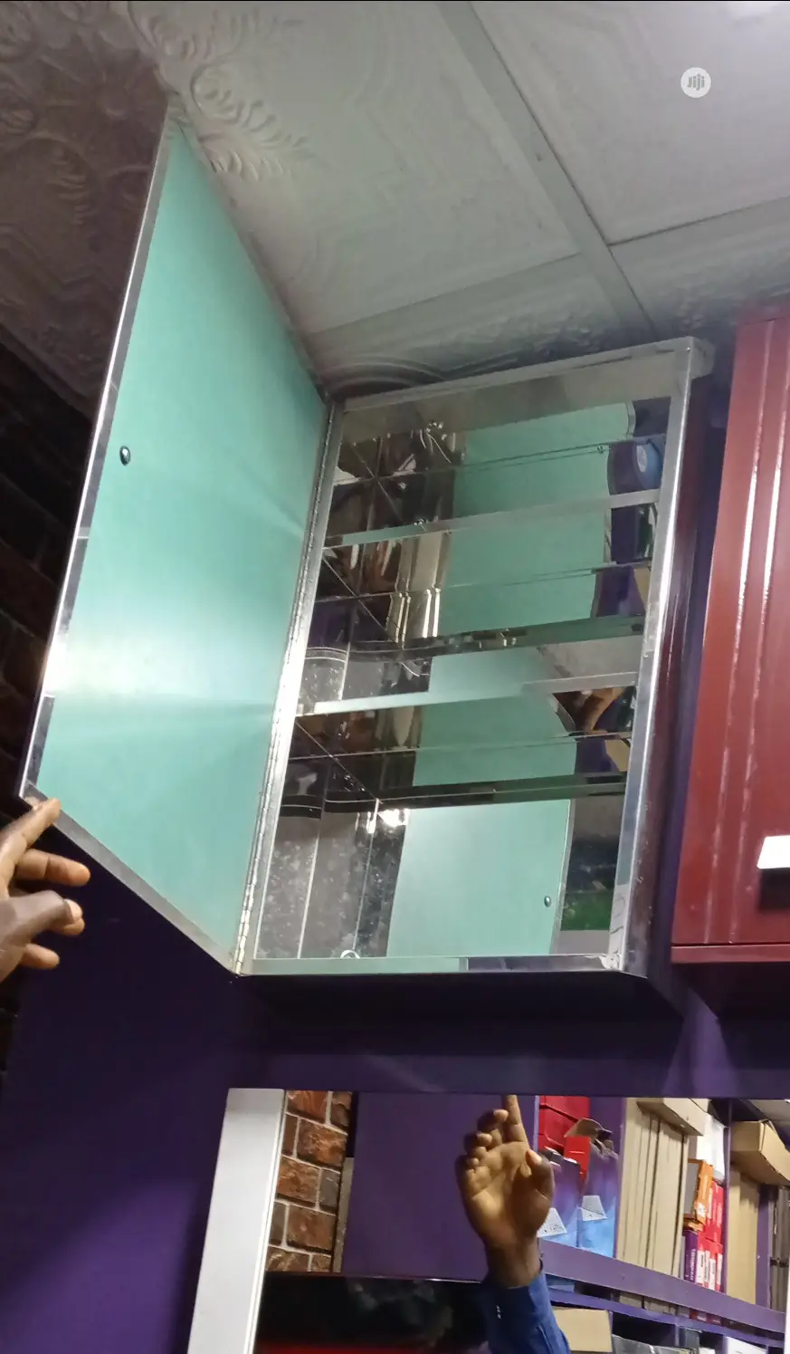 Stainless Cabinet Mirror