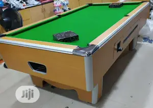8 Feet by 4 Feet Marble Coin Operated Snooker Pool Table