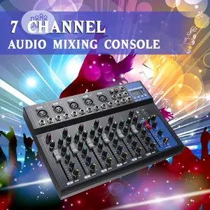 7 Channel Bluetooth Professional Audio Mixing Usb