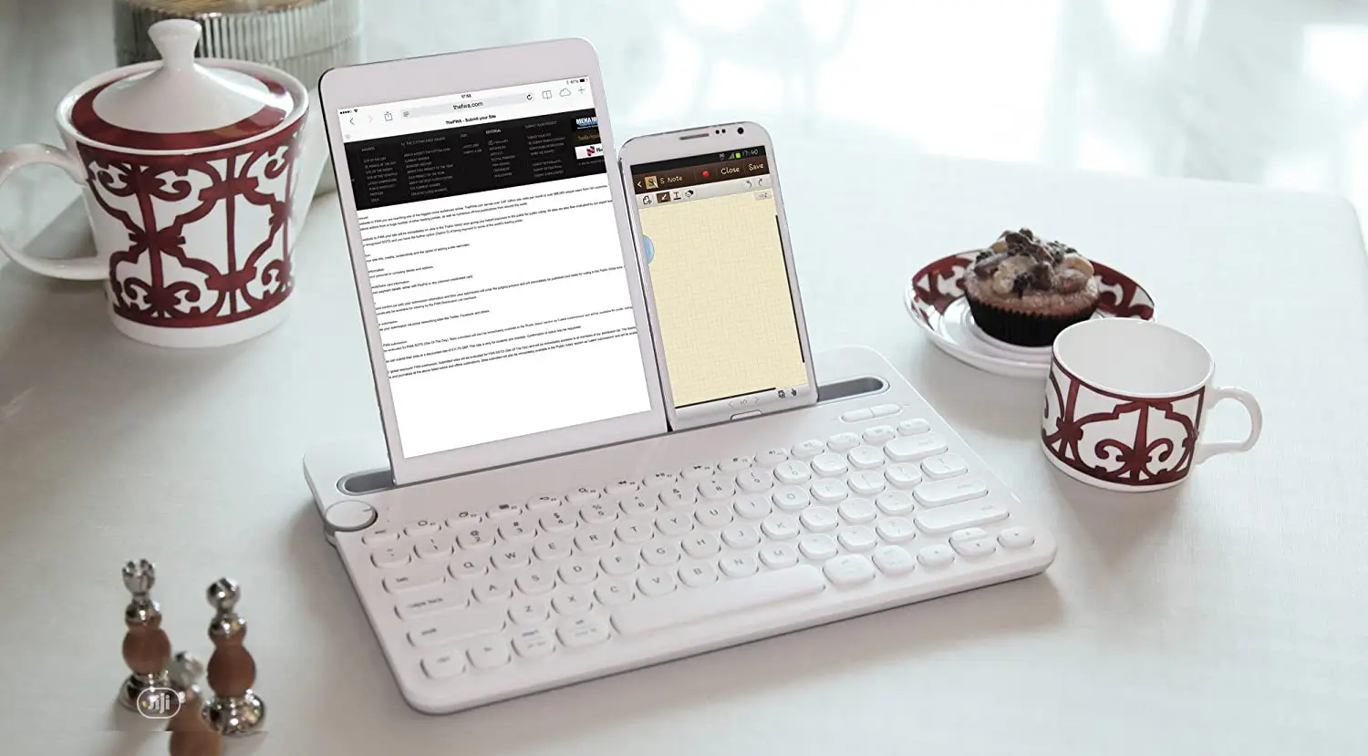 Logitech Bluetooth Multi-Device Keyboard K480 – White