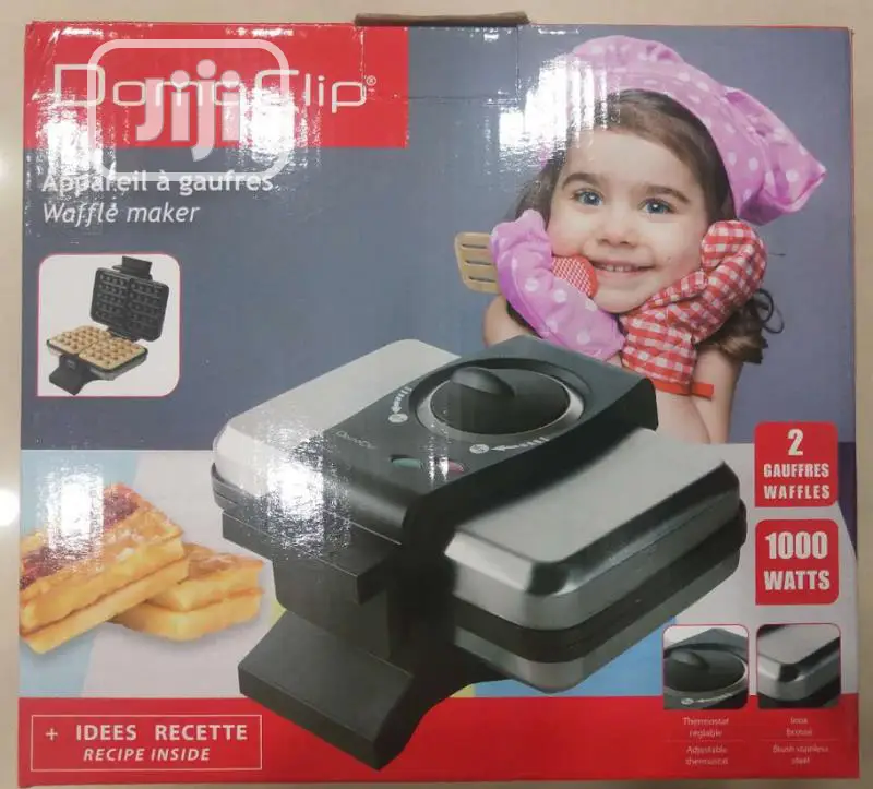 Domoclip Stainless Special Waffle Maker 1000watts.