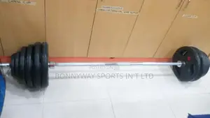 160kg Black Rubber Olympic Weight Lefting