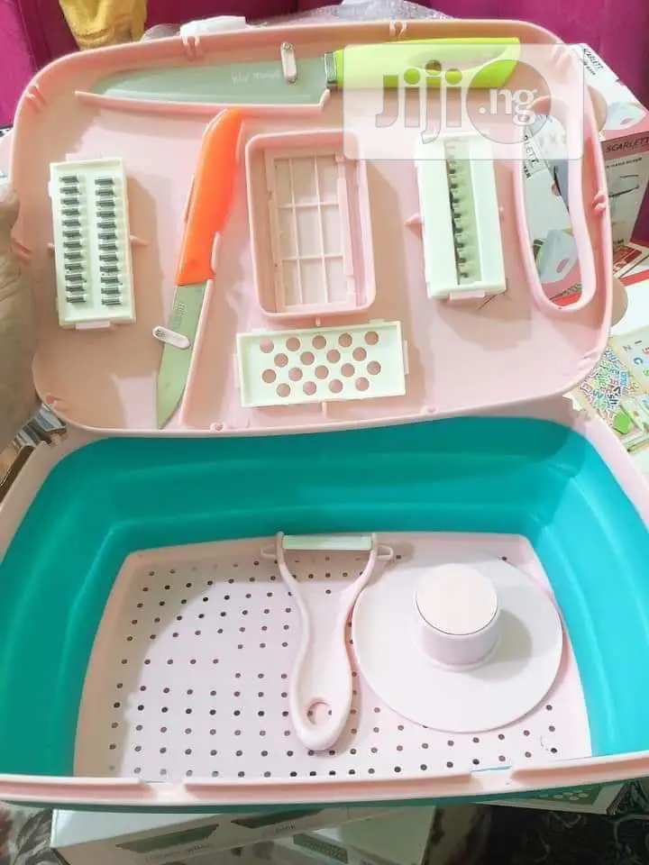 9 In1 Multifunctional Cutter Collapsible Colander