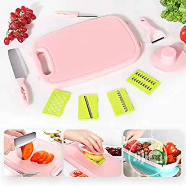 9 In1 Multifunctional Cutter Collapsible Colander