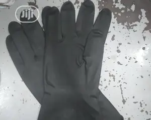 Black Sun Rubber Hand Gloves 1 Pair