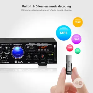 Audio Car/Home Amplifier With Bluetooth
