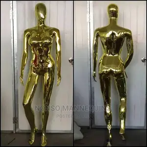 Busty Gold Chrome Female