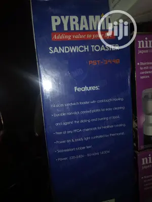 Pyramid Original 4 Portion Sandwich Toaster. 1400watts.