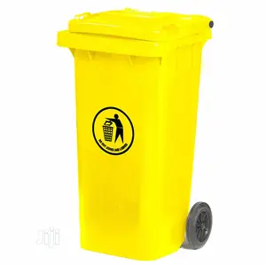 120 Litre Medical Clinical Waste Bin - Yellow