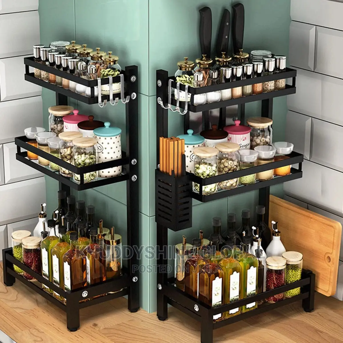 3-Tier Standing Spice Rack Organizer