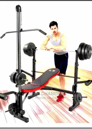 Photo - Weight Lifting Bench With Pull