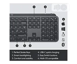 Logitech Mx Keys Advanced Wireless Illuminated Keyboard