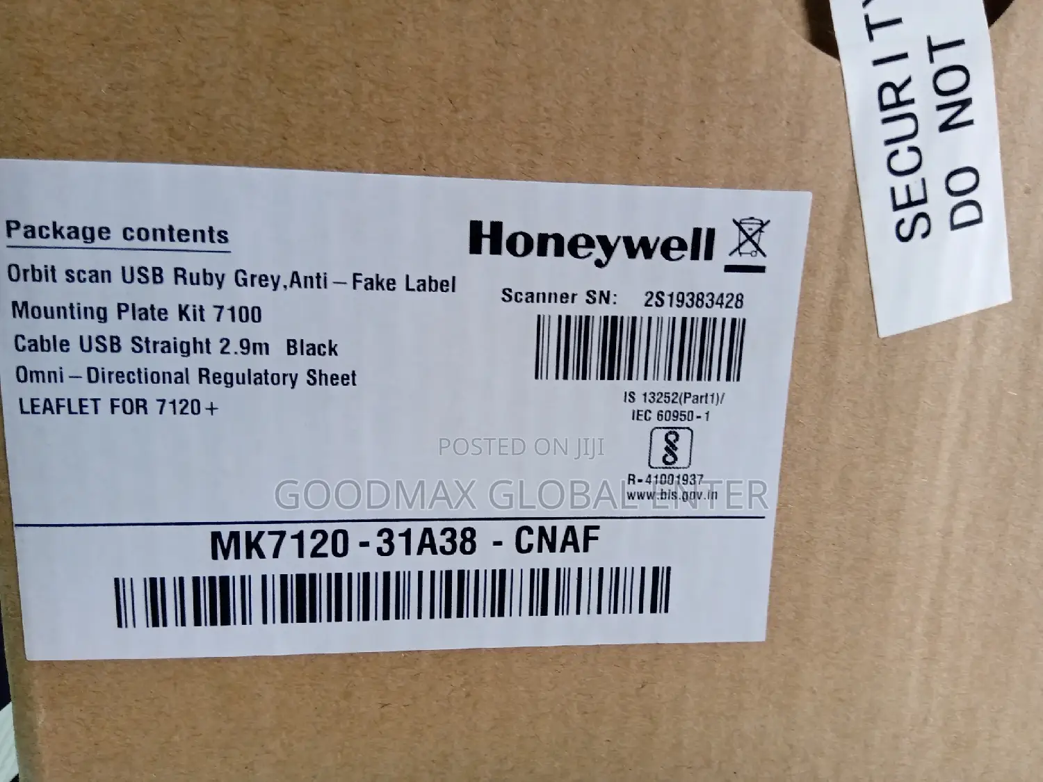 Honeywell Obit Barcode Scanner