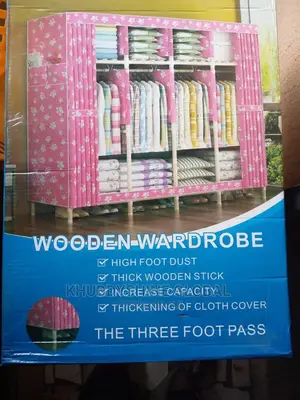 Portable Closet Wardrobe Bed Furniture Large Capacity Rack