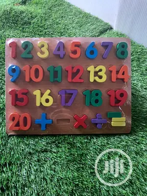Abc 123 Wooden Board.
