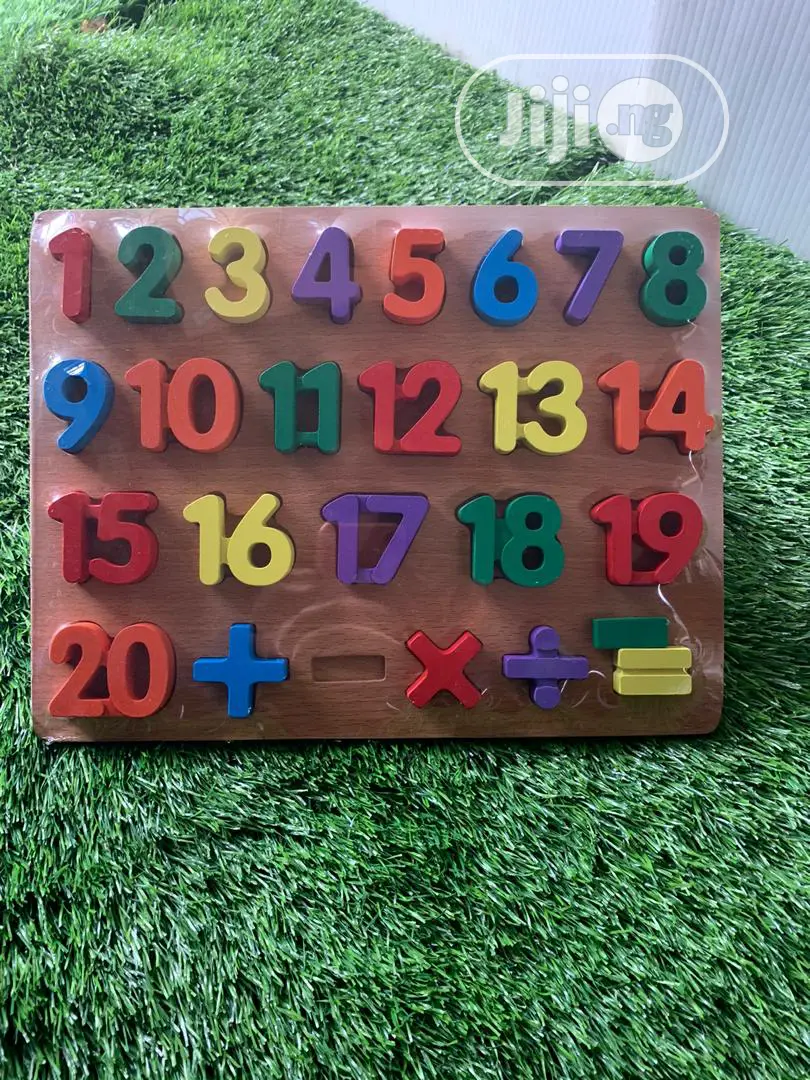 Abc 123 Wooden Board.