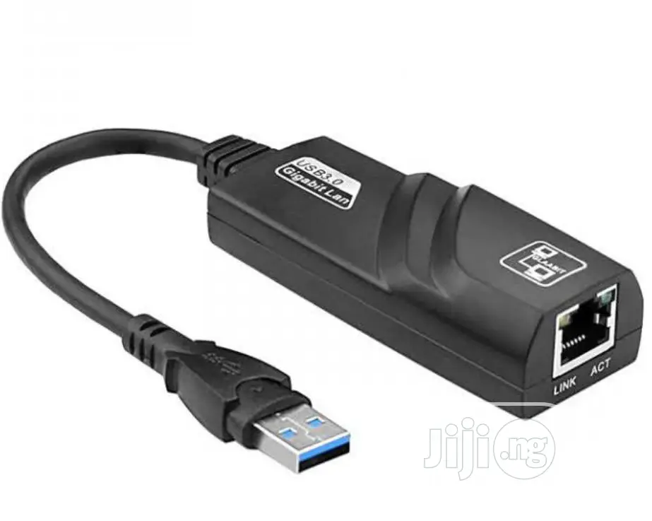 Ethernet + Ethernet RJ45 LAN Adapter (10/100/1000) MBPS