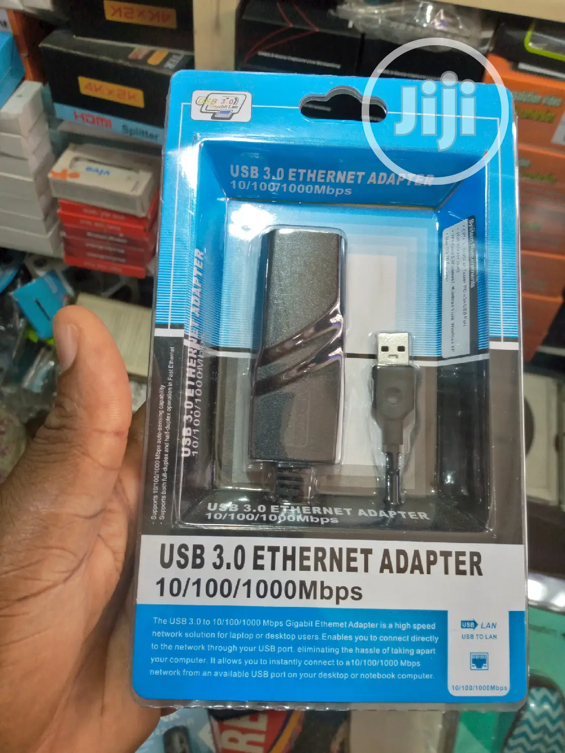 Ethernet + Ethernet RJ45 LAN Adapter (10/100/1000) MBPS