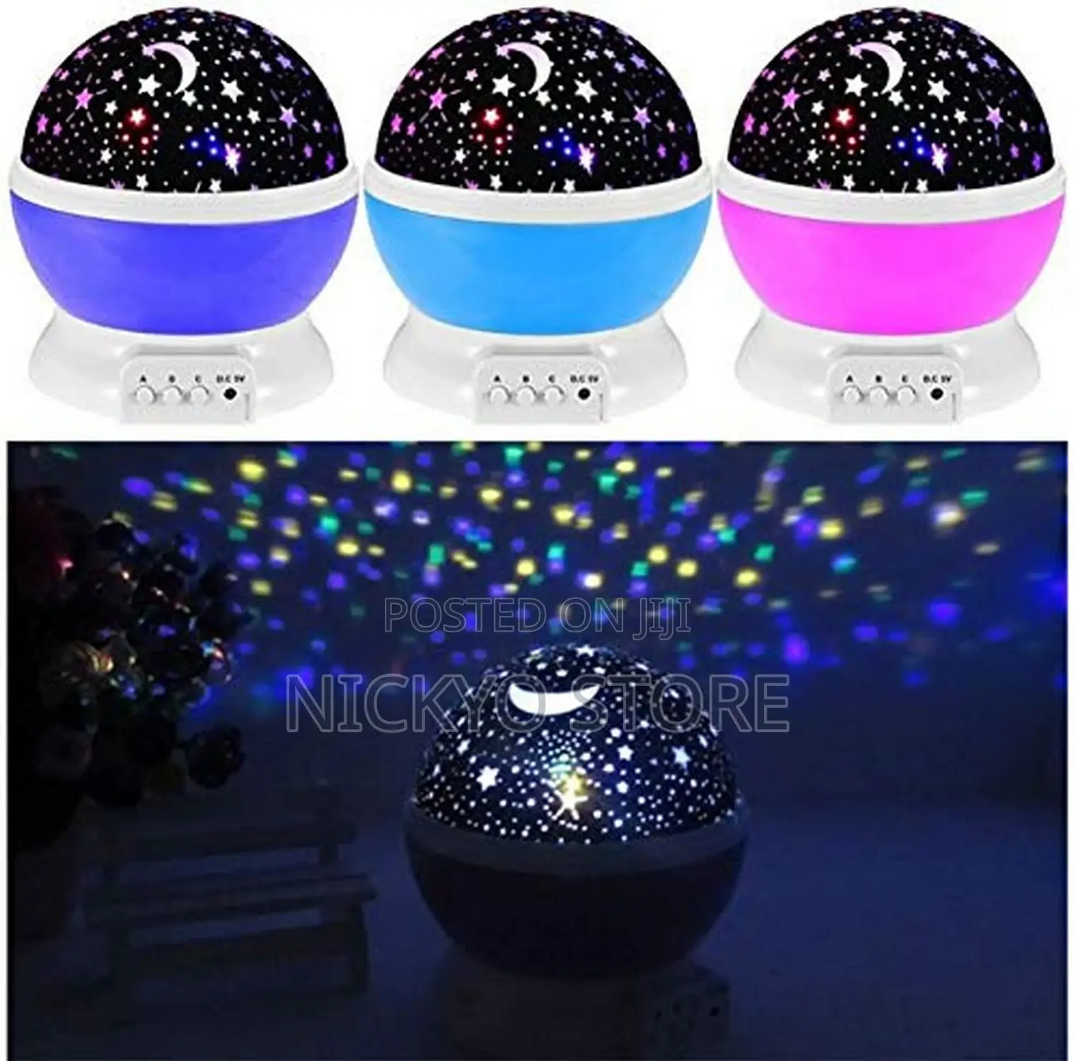 Romantic Star Dream Rotating Projection Lamp