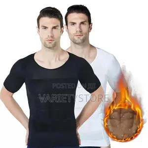 Men Body Shapers Tight Posture Shirt Fitness Tummy Control