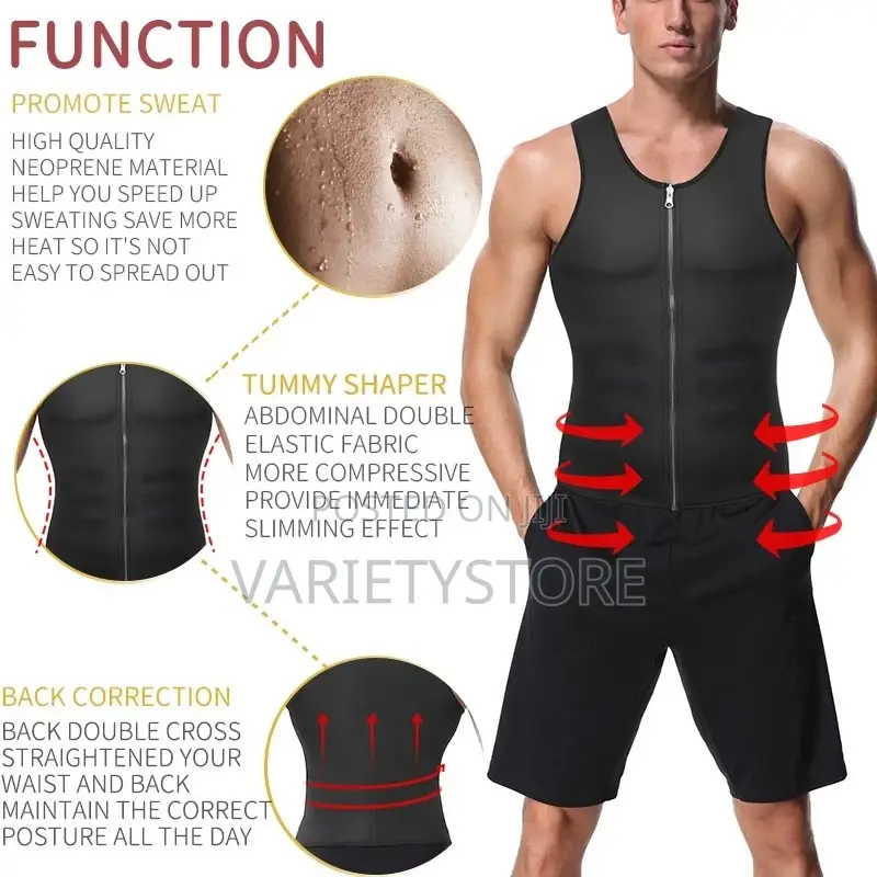 Men Sauna Vest Body Belly Shaper