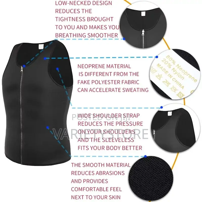 Men Sauna Vest Body Belly Shaper