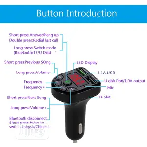 Bluetooth 5.0 FM Transmitter Car Kit MP3