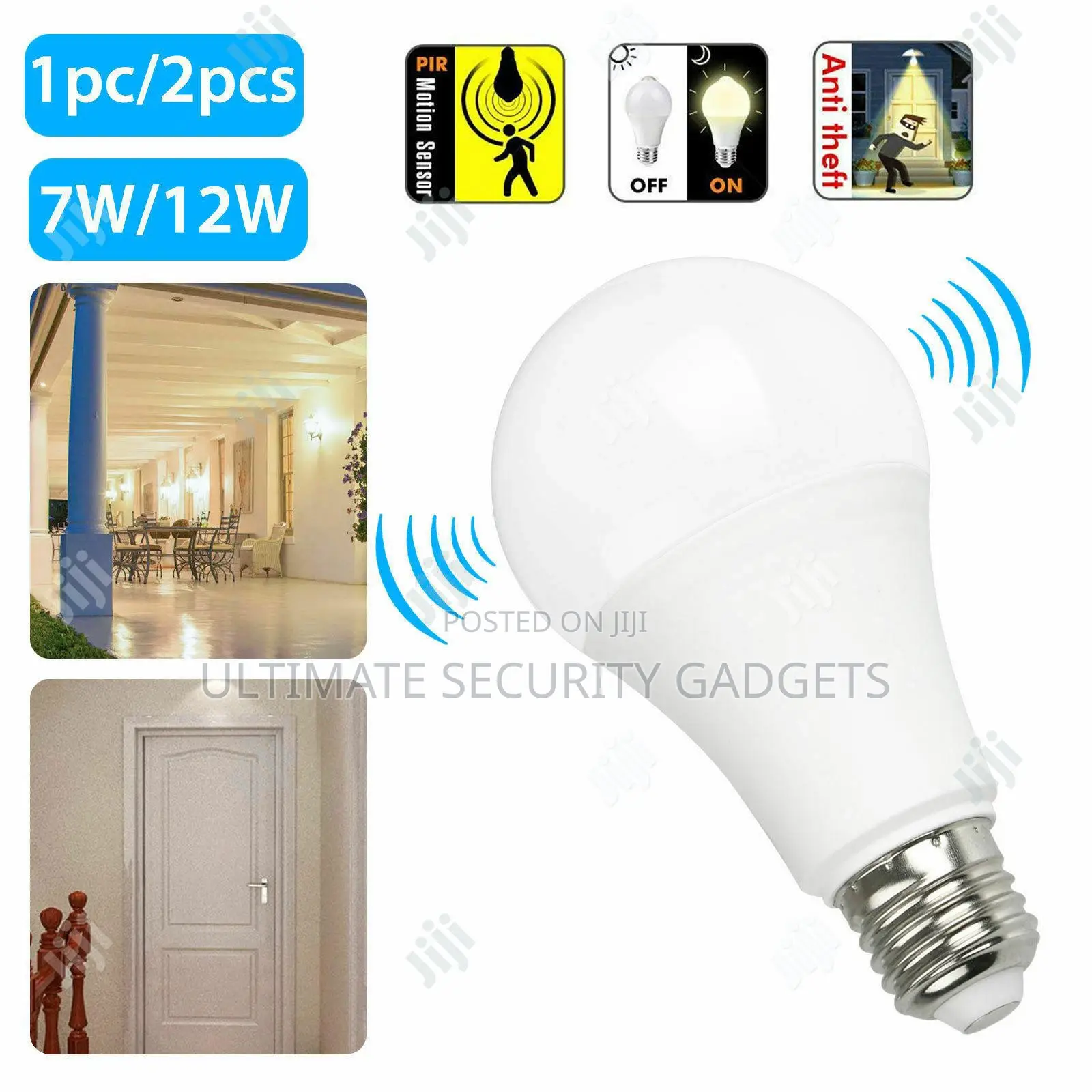 7W Microwave Motion Sensor Led Bulb