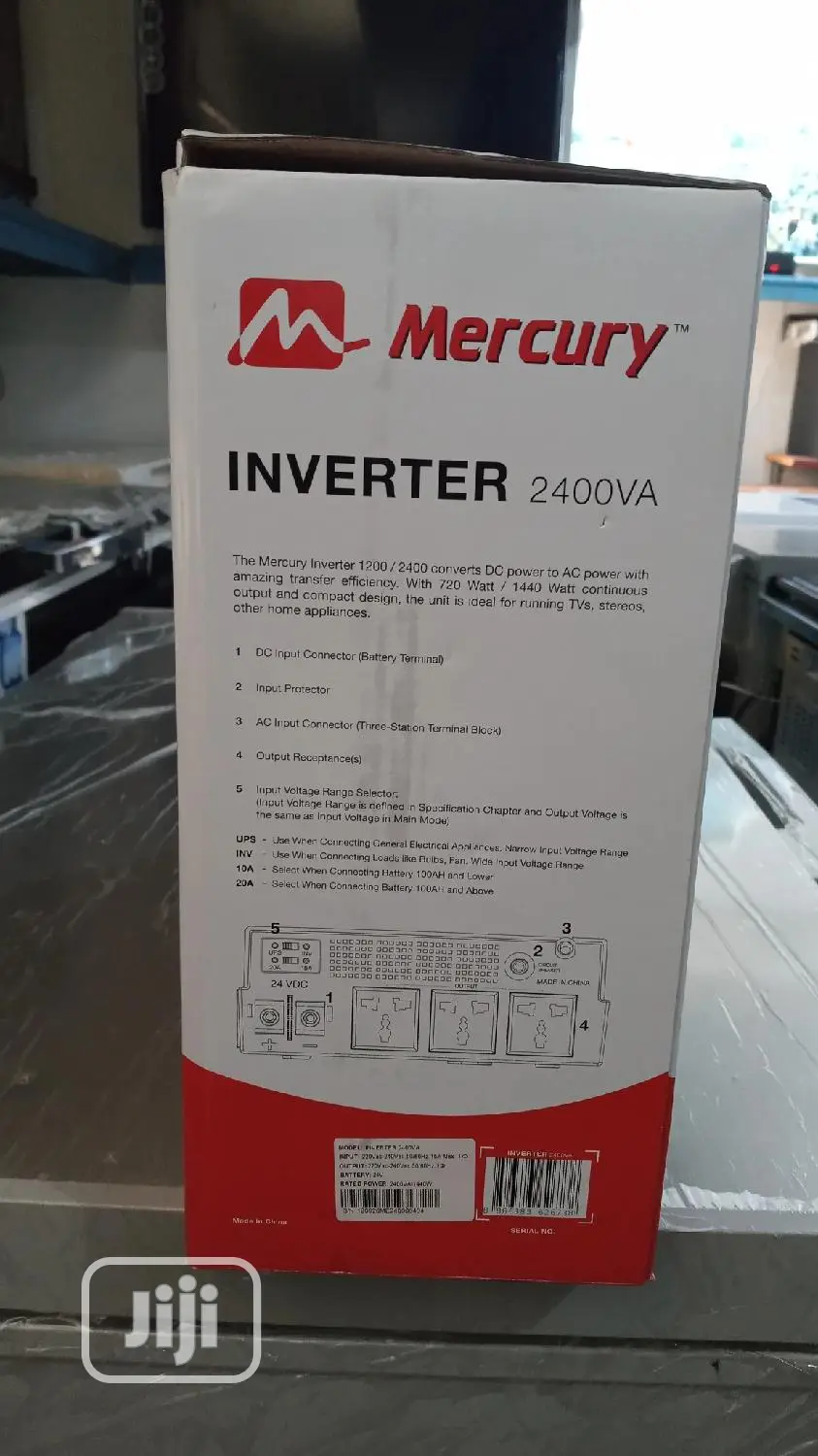 Mercury 2400VA Inverter Modified Sinewave