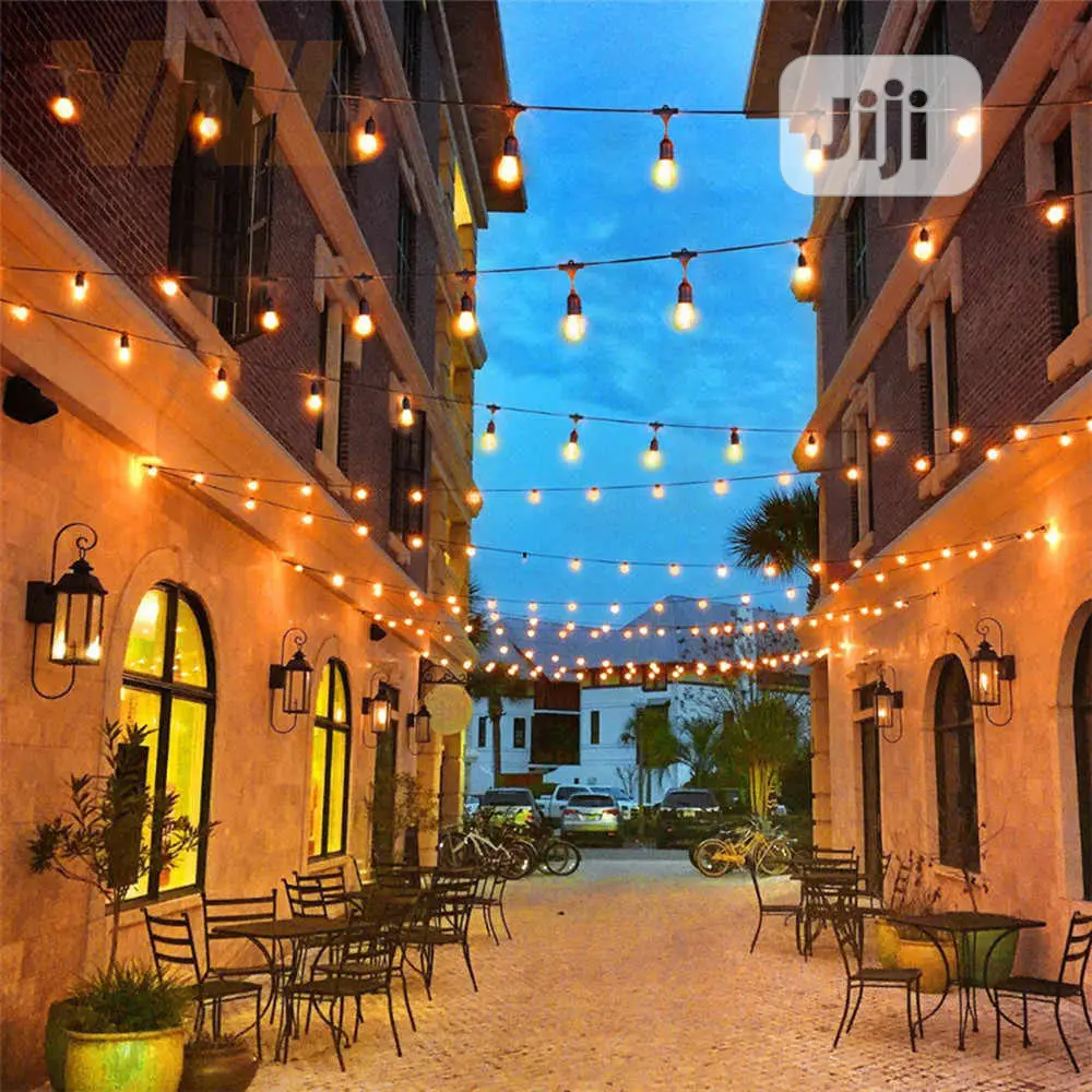 E27 String Light for Outdoor and Indoor With Edison Bulbs