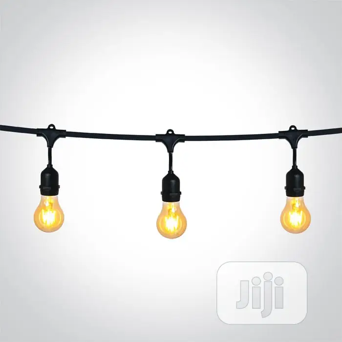 E27 String Light for Outdoor and Indoor With Edison Bulbs
