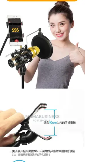 Microphone Holder With Filter Antipop Studio Recording KH-24