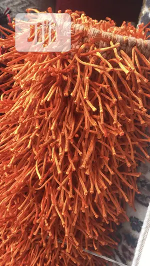 Plain Orange Poly Shaggy Center Rugs 4/6