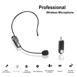 Wireless Headset Microphone Fir Public Address And Recording