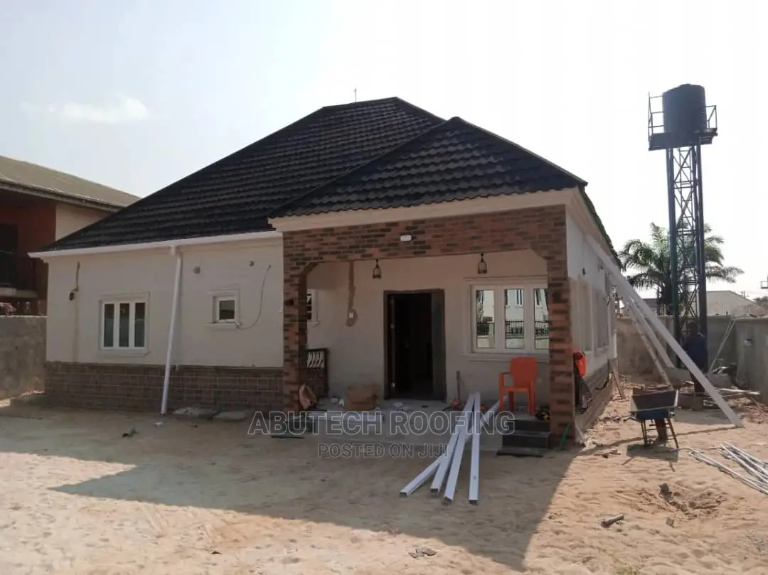 Solid Abutech Black Milano Roofing Project In Sangotedo