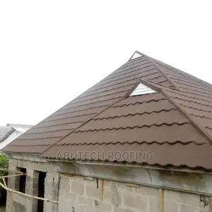 Solid Stone Coated Roofing Sheets Project in Sagamu