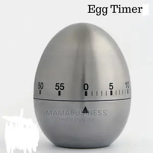 Stainless Steel Egg Shape Kitchen Timer