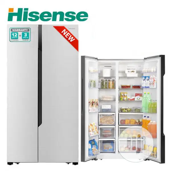 Brand New Hisense Side-Side Fridge(REF68WS)516liter/External