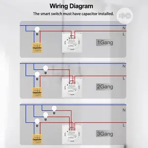 Smart Switch With No Neutral Wire (1/2/3/4gang)