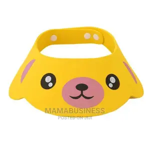 Puppy Carton Adjustable Shower Cap - Yellow