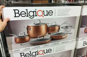 Belgique 11pc Non-Stick Aluminium Cookware Set – Gold