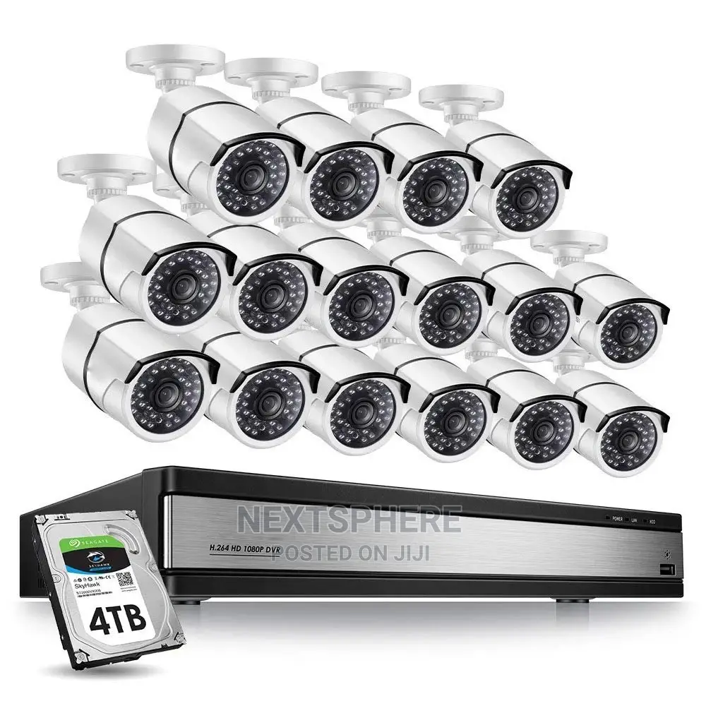 16ch CCTV Camera System - 2mp Hd-Tvi/ Hd-Cvi/Ahd/CVBS Input